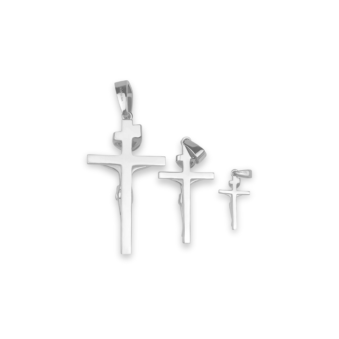 Jesus Crucifix - Cross Pendant in 925 Sterling Silver