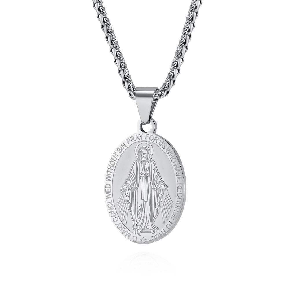 Women's & Men's God's Holy Guardian - Titanium Steel Design Pendant