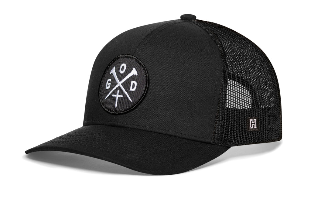 GOD X Trucker Hat - Crossed Nails Snapback