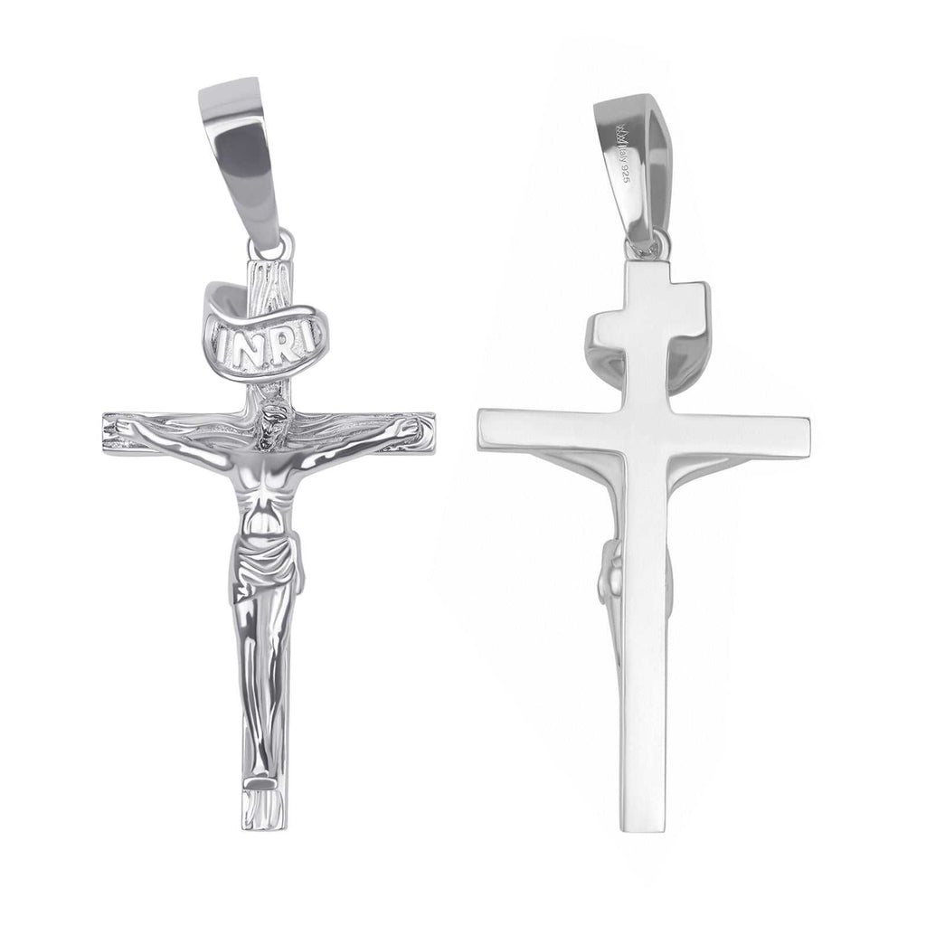 Jesus Crucifix - Cross Pendant in 925 Sterling Silver