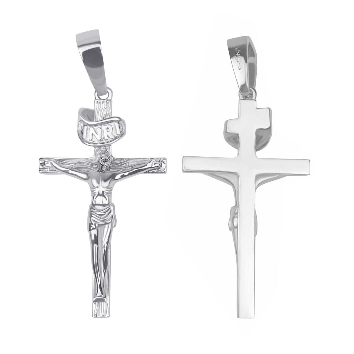 Jesus Crucifix - Cross Pendant in 925 Sterling Silver