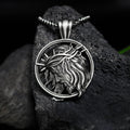 Jesus and Crown of Thorns - Gothic Crucifix Necklace