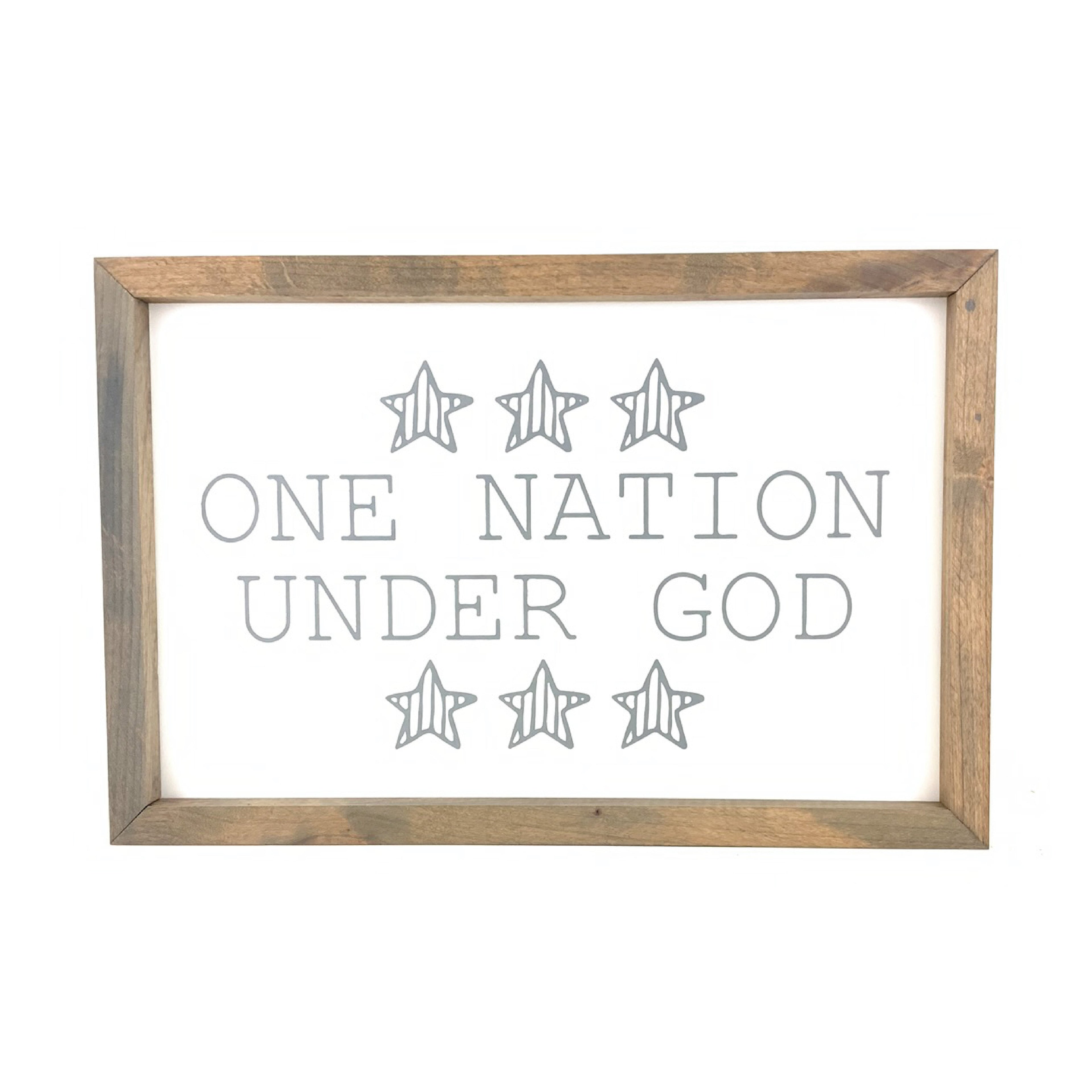 One Nation Under God - Framed Wall Art