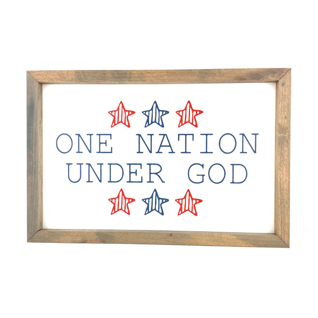 One Nation Under God - Framed Wall Art