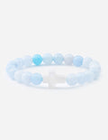 Classic Bright Colored Cross - Stone Bead Bracelet
